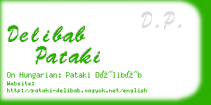 delibab pataki business card